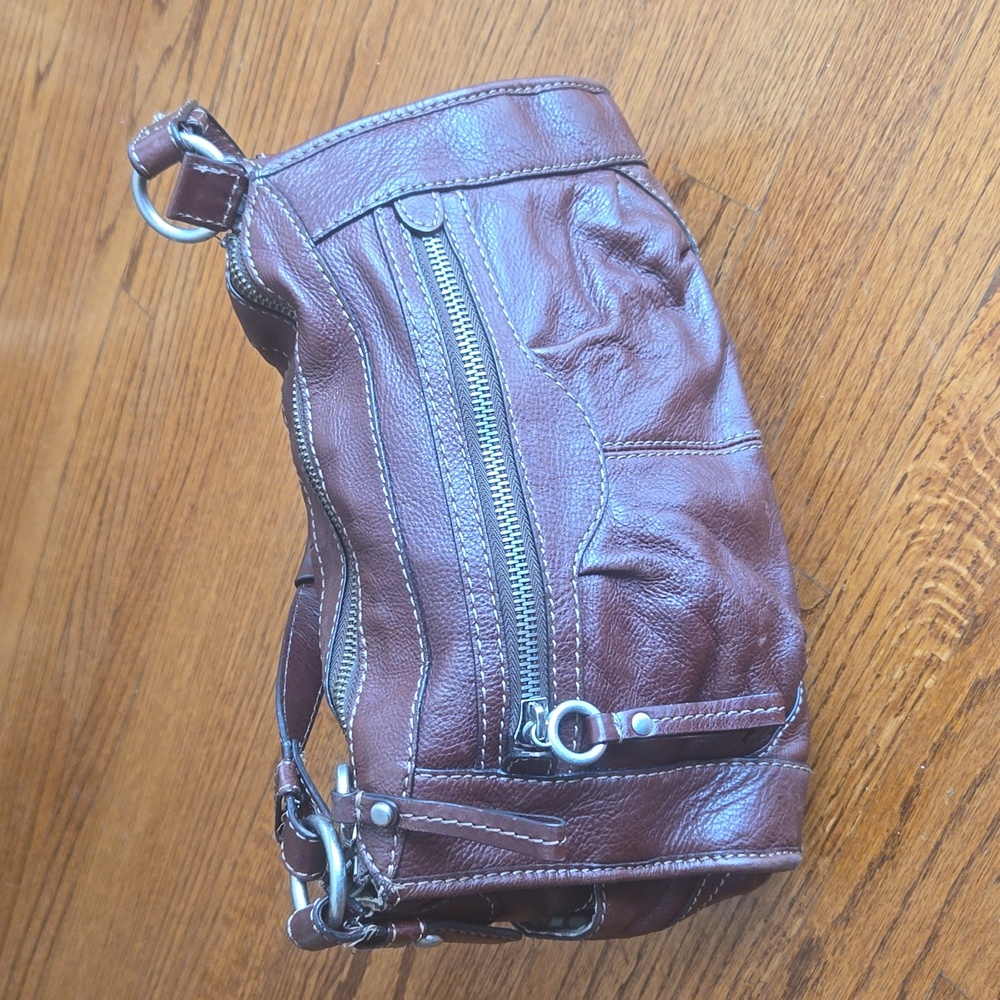 Fossil Brown Leather Shoulder Bag - Picture 3 of 14